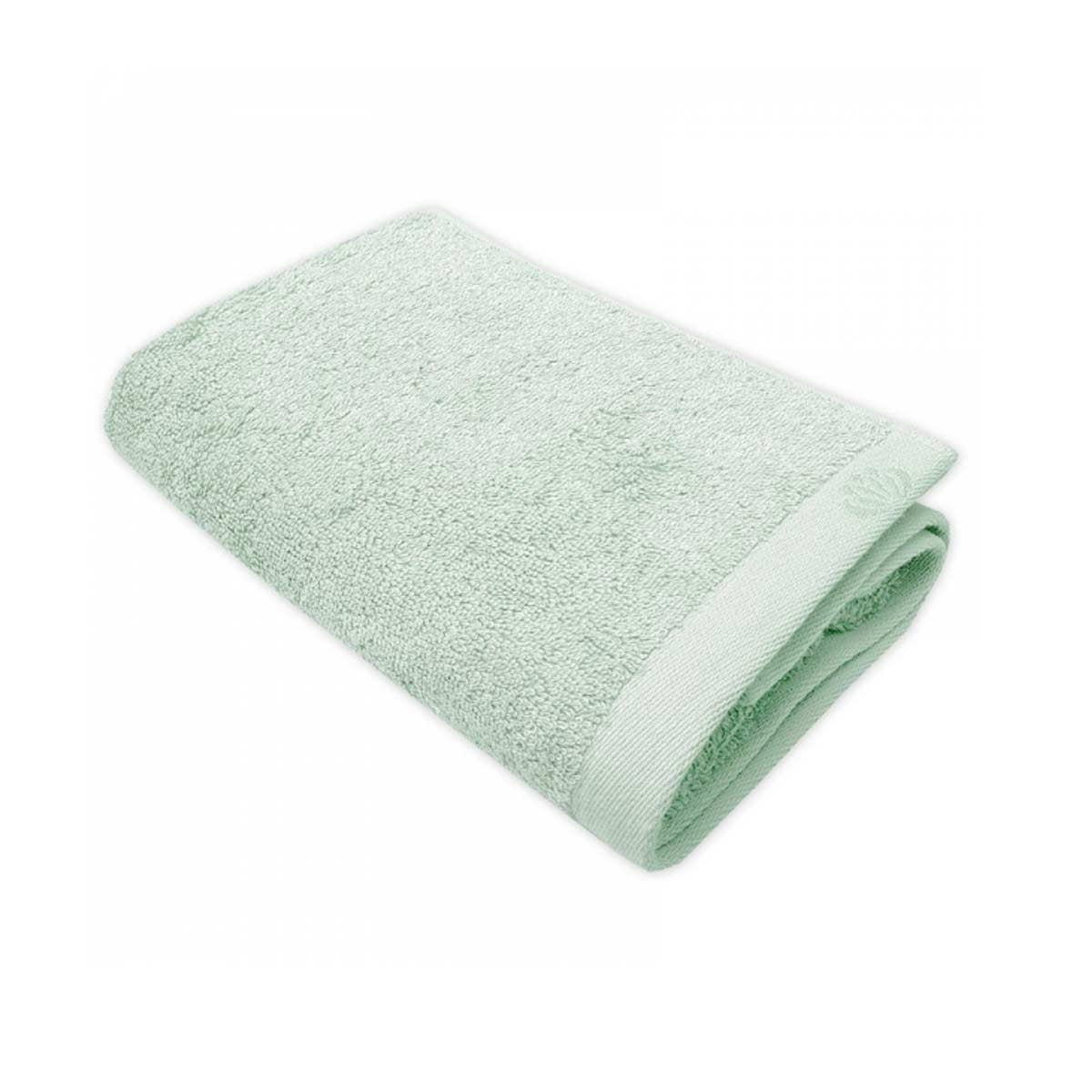 Asciugamano verde chiaro in cotone e modal Framsohn | Livingdeco.it