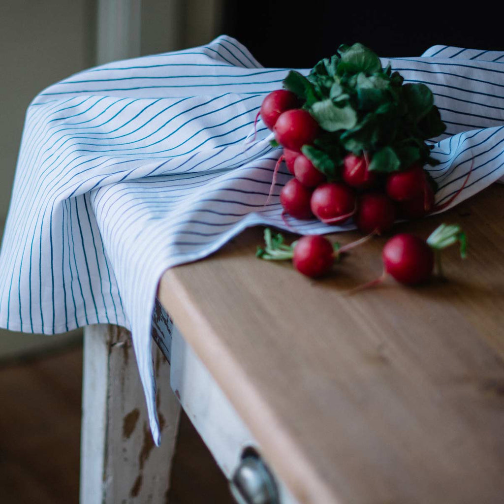 Asciugapiatti in cotone a righe