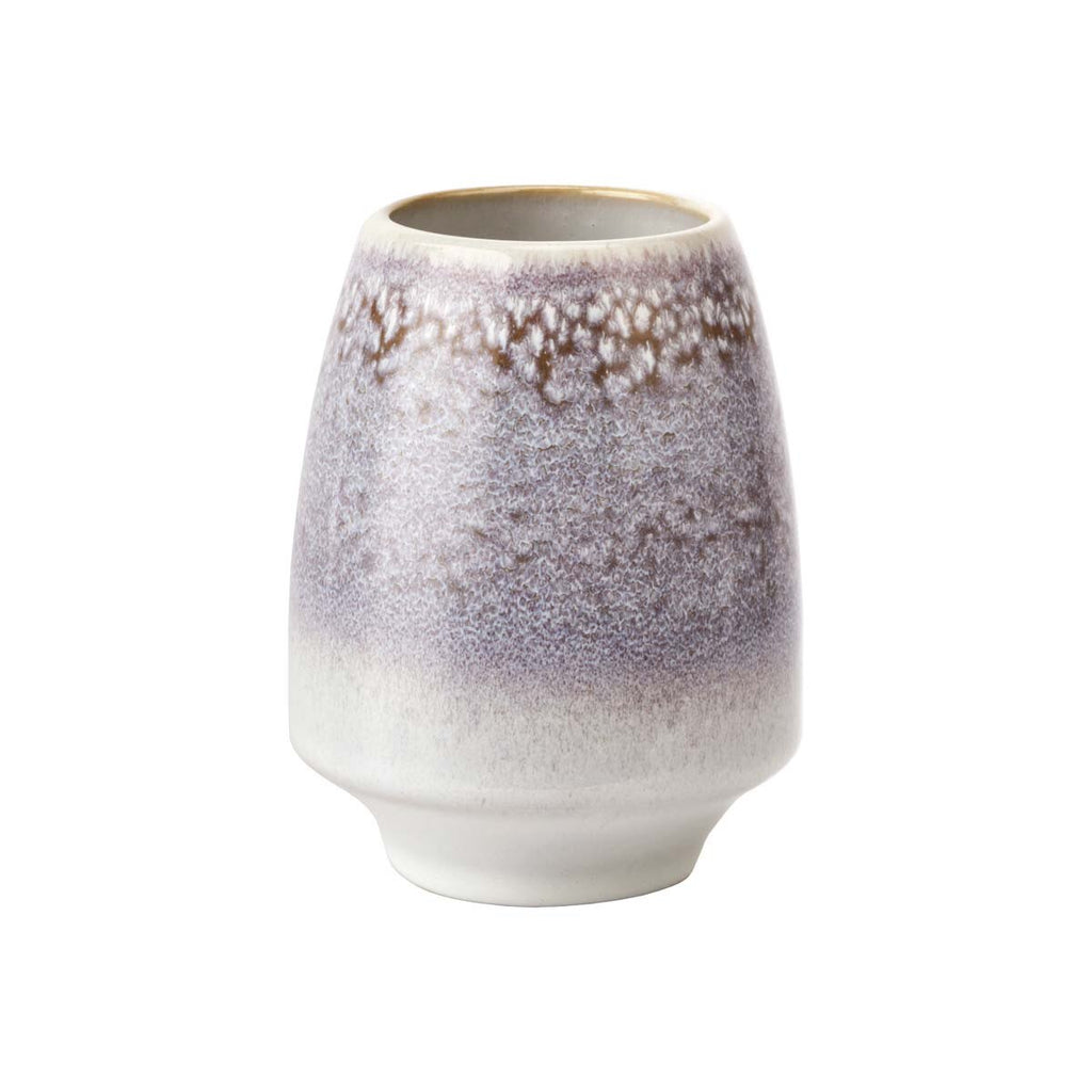 Bicchiere porta spazzolini in ceramica smaltata rosa