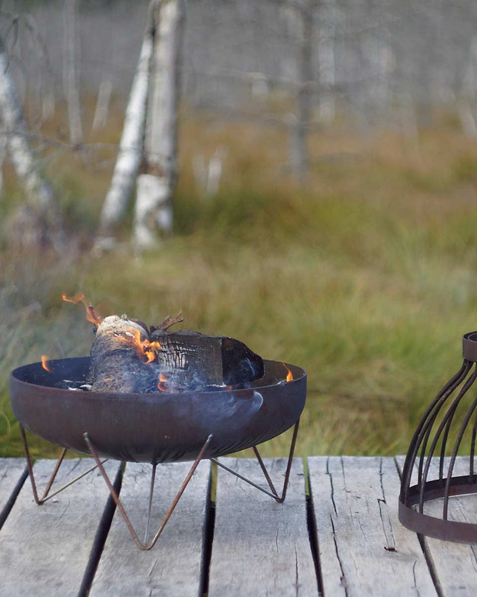 Braciere perfetto per creare atmosfera calda e accogliente