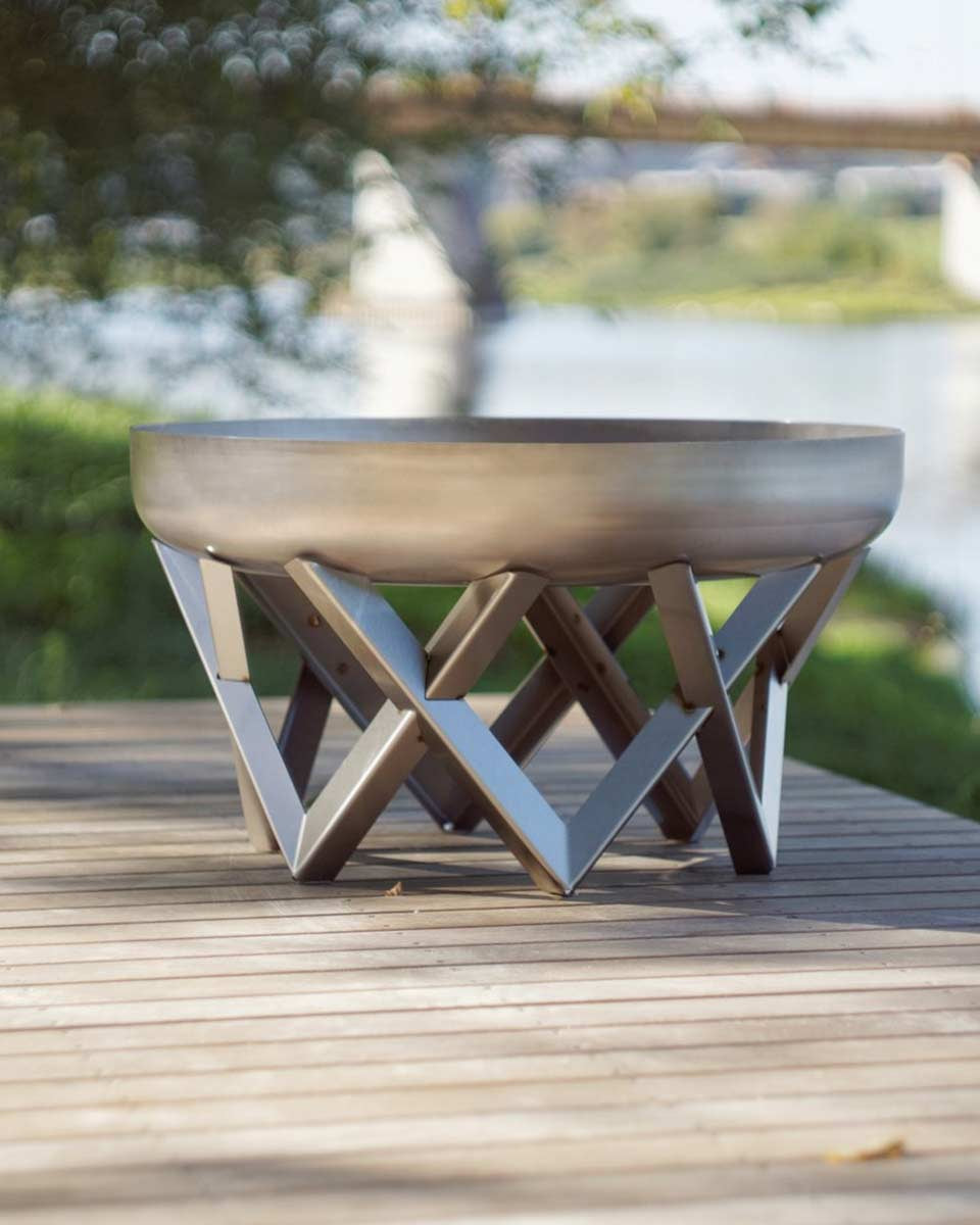 Braciere design in acciaio