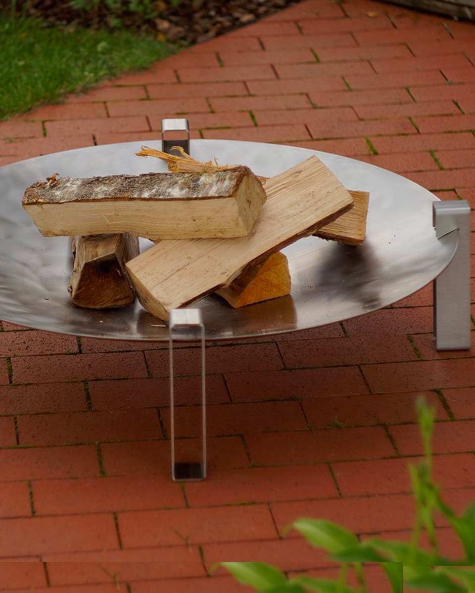 Braciere di design in acciaio inox, Maar di Arpe Studio