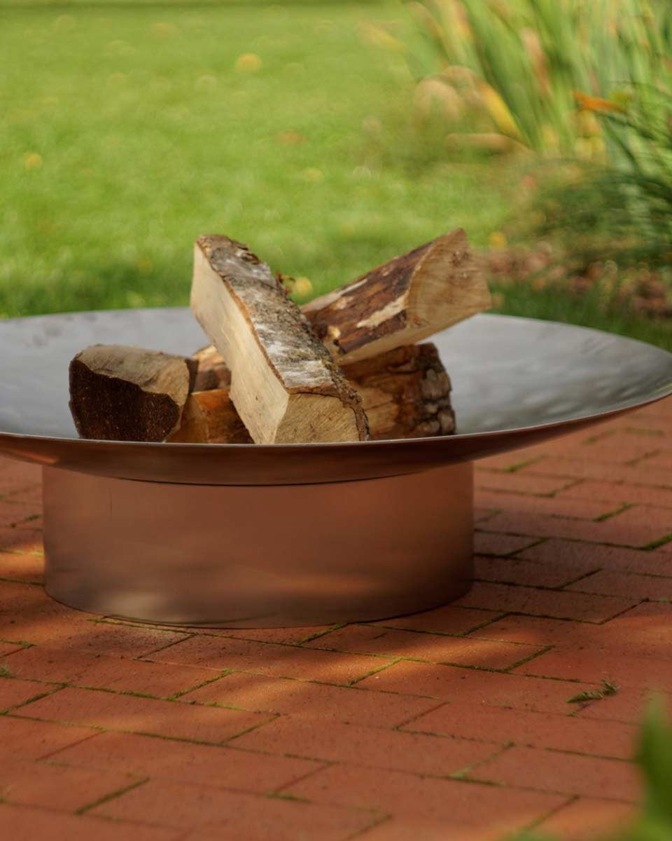 Braciere di design in acciaio inox