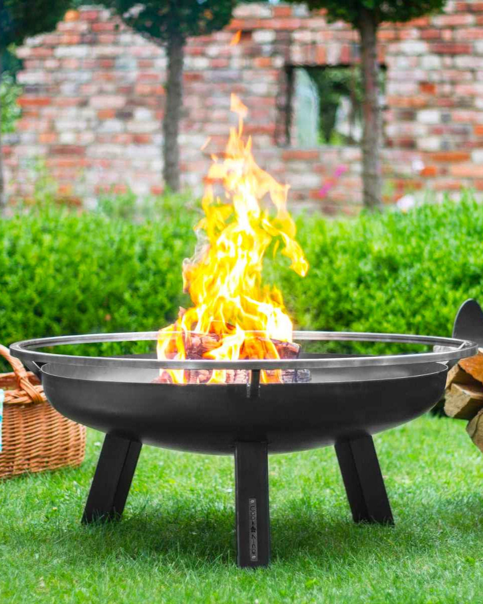 Braciere nero in acciaio