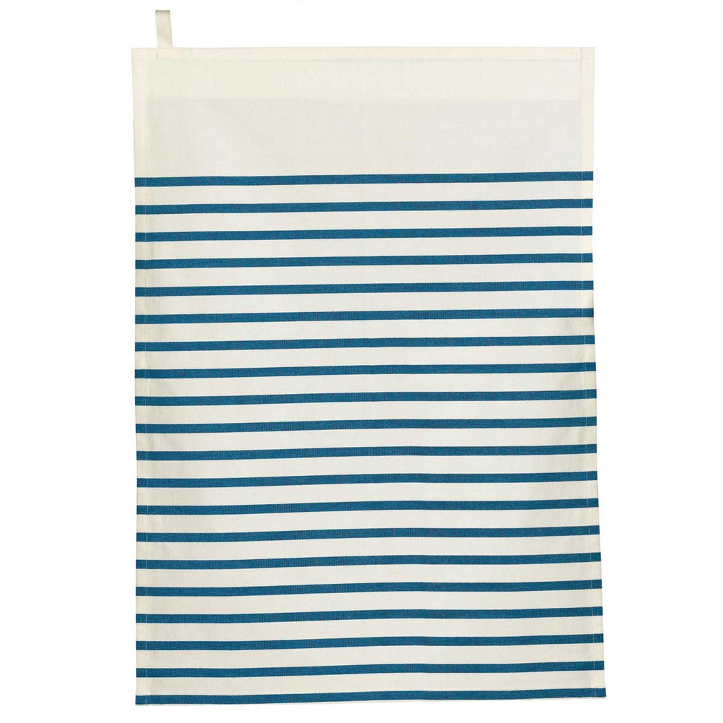 Canovaccio in cotone a righe blu