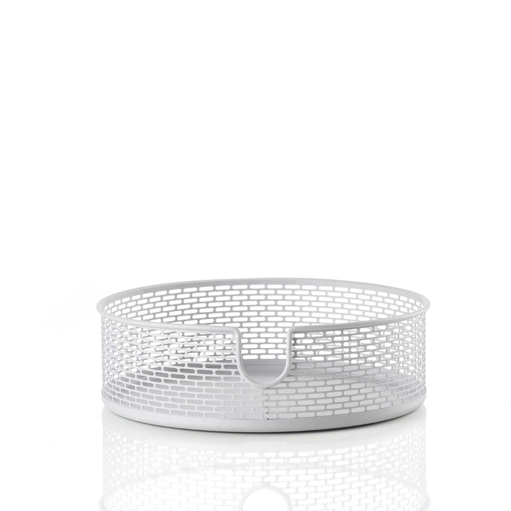 Zone Denmark cestino in metallo bianco