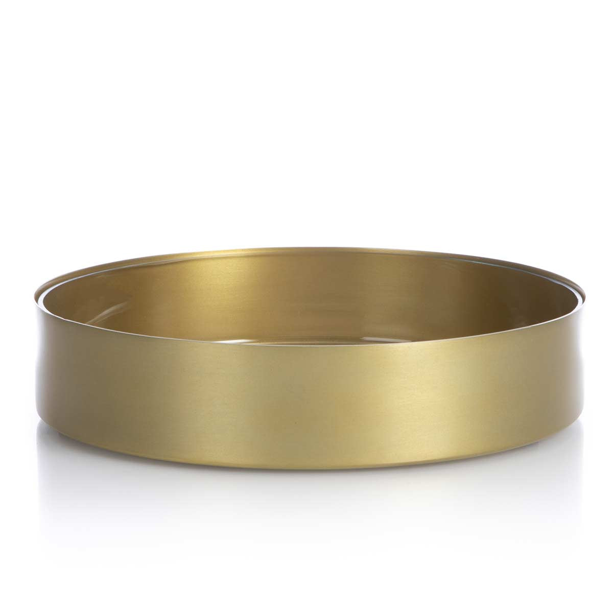 Ciotola in metallo con finitura ottone opaca