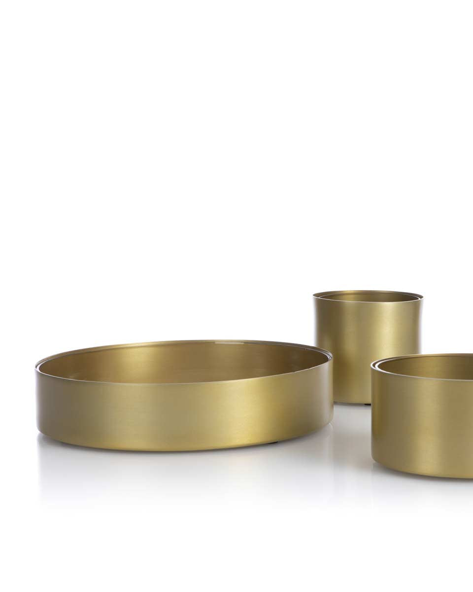 Ciotole design in metallo opaco