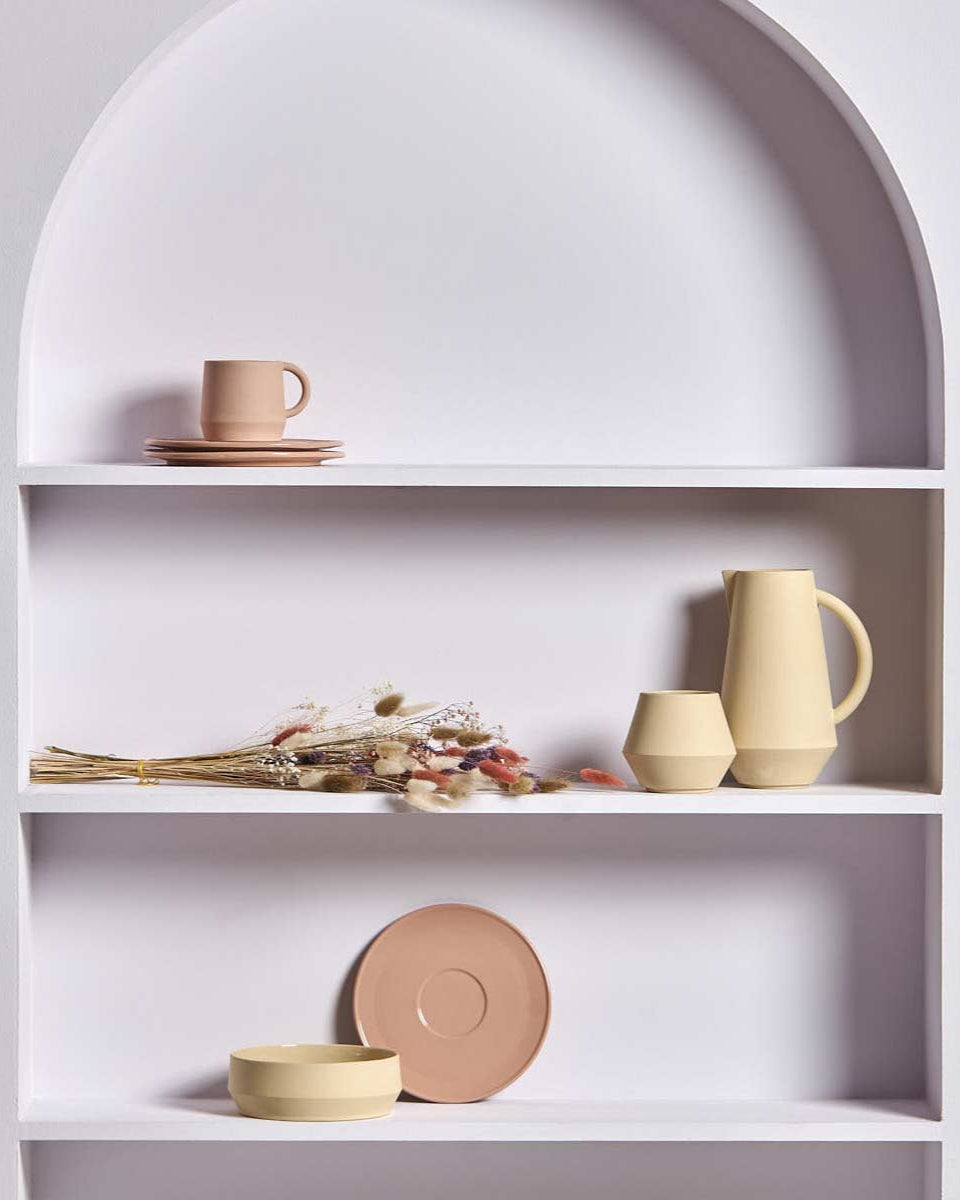 Collezione stoviglie gialle