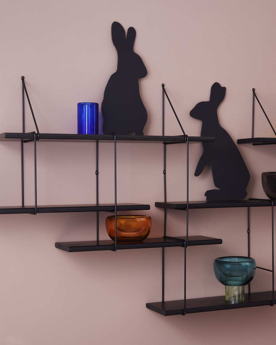 Composizione libreria nera