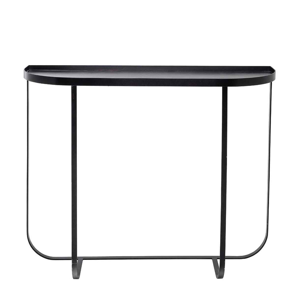 Consolle nera in metallo