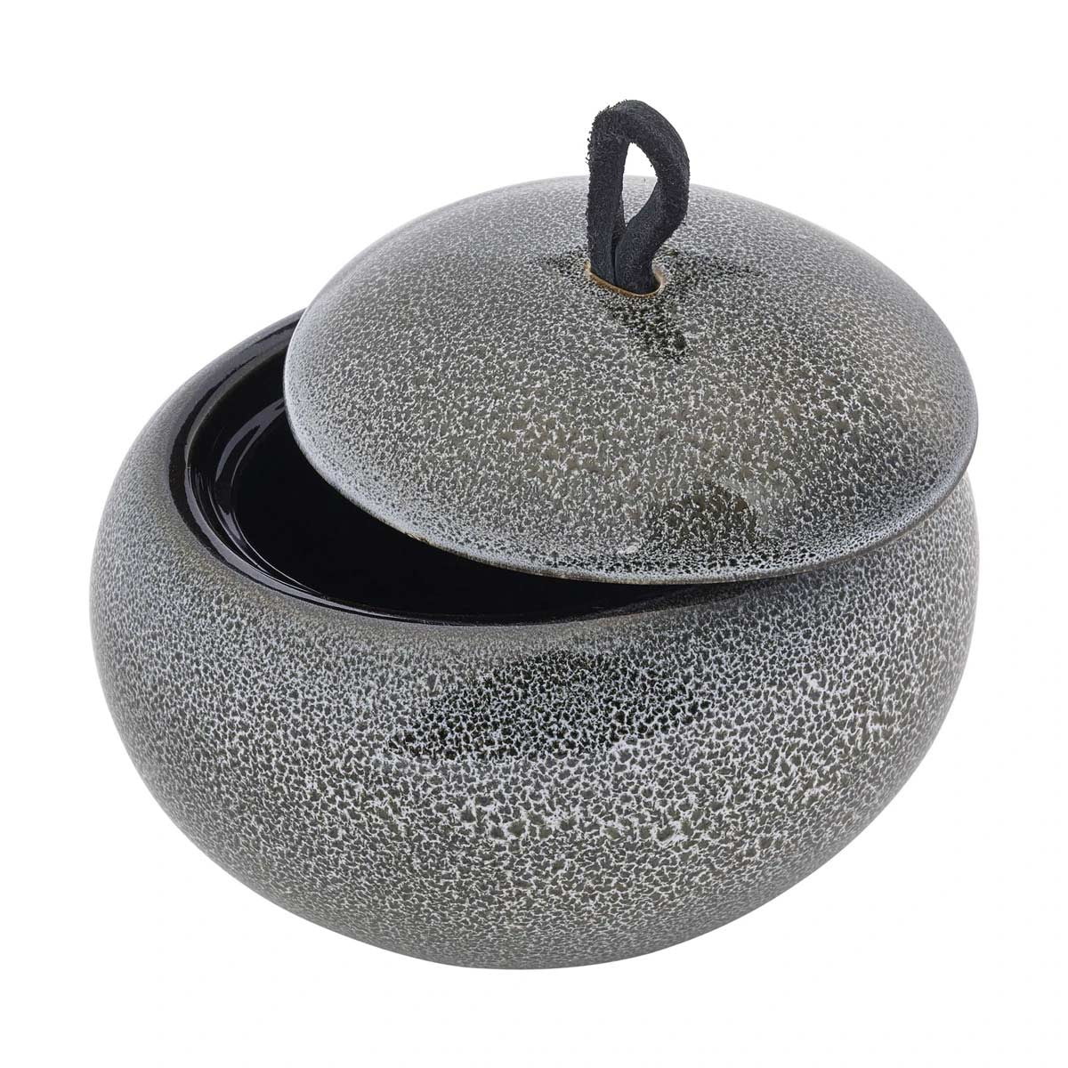 Piccolo contenitore in ceramica per il bagno