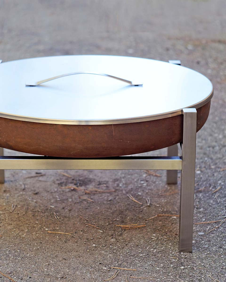 Coperchio protettivo per bracieri in Acciaio Inox