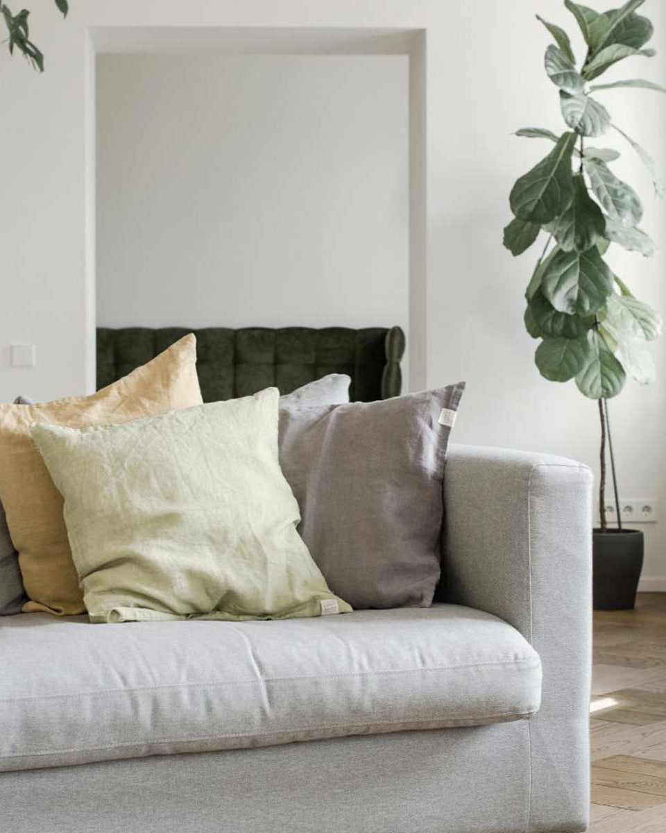Cuscini decorativi di lino per la casa
