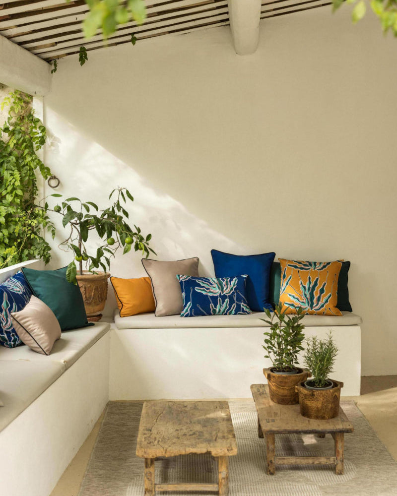 Cuscino Alga Outdoor Colore Solido Bronzo 30 X 50