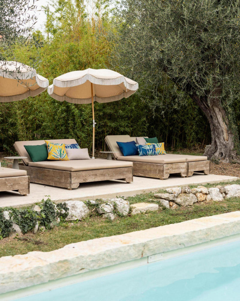 Cuscino Alga Outdoor Stampato Indaco 30 X 50