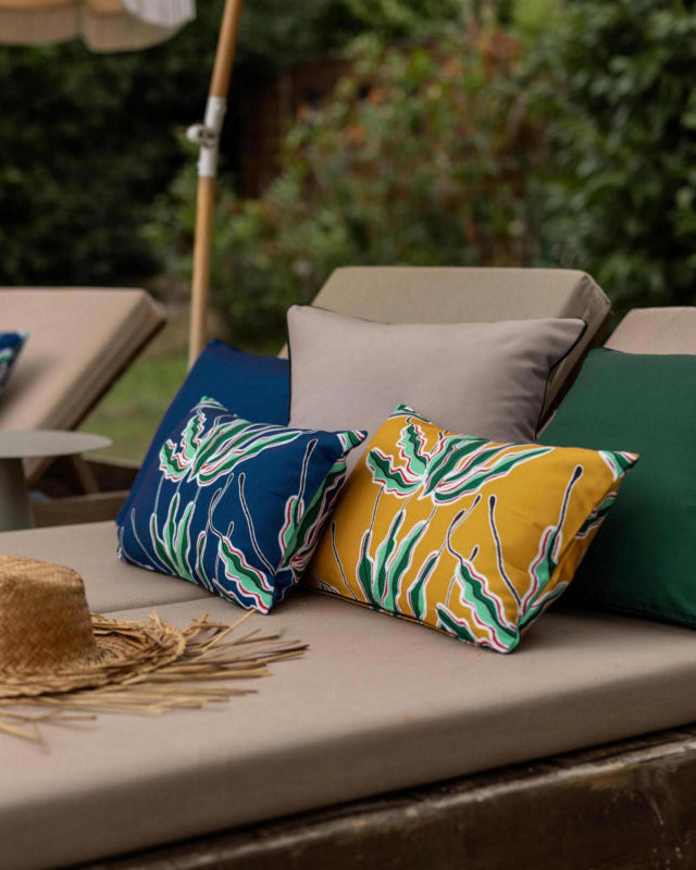 Cuscino Alga Outdoor Stampato Indaco 30 X 50