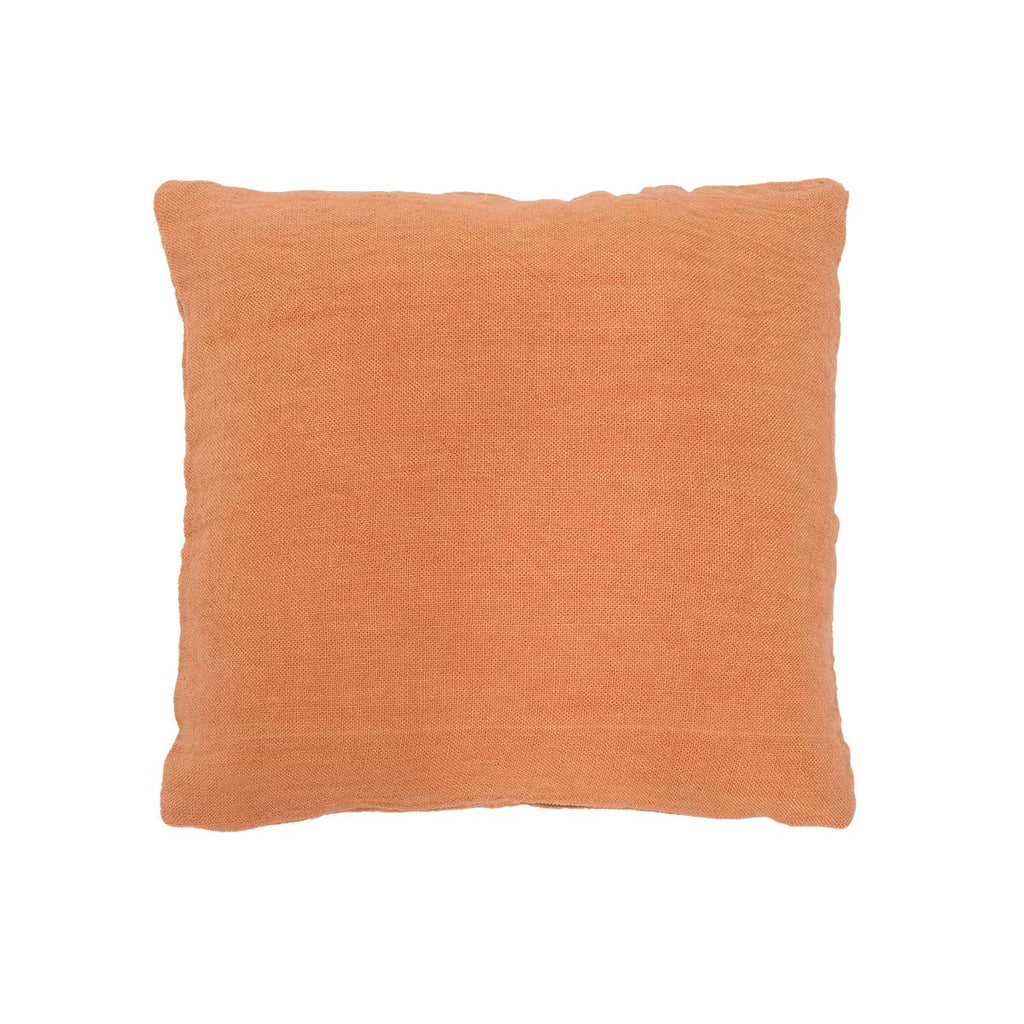 Cuscino arancione in iuta
