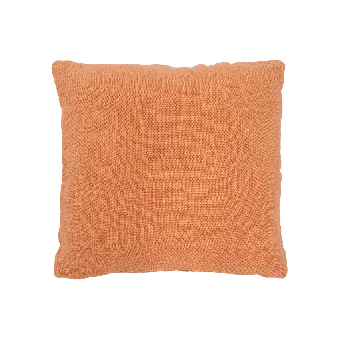 Cuscino arancione in iuta