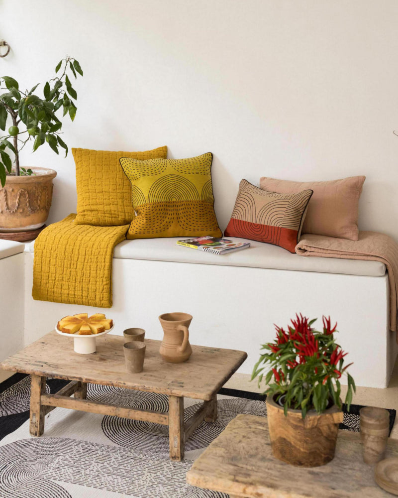 Cuscino Etna ricamato Mirabelle 45 X 45