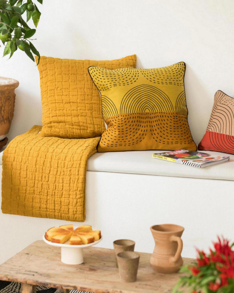 Cuscino Etna ricamato Mirabelle 45 X 45