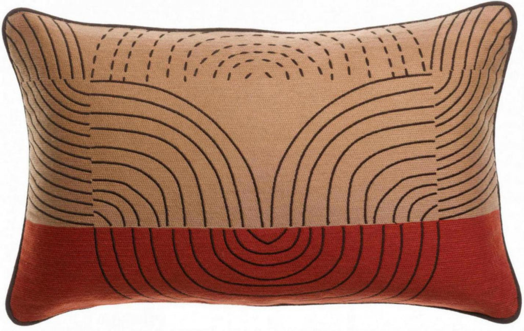 Cuscino Etna ricamato Sienne 30 X 50
