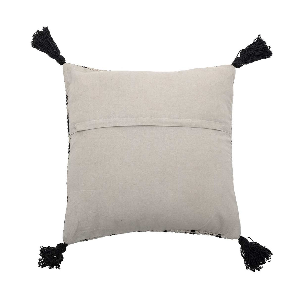 Gustaf Cuscino quadrato bianco e nero Bloomingville