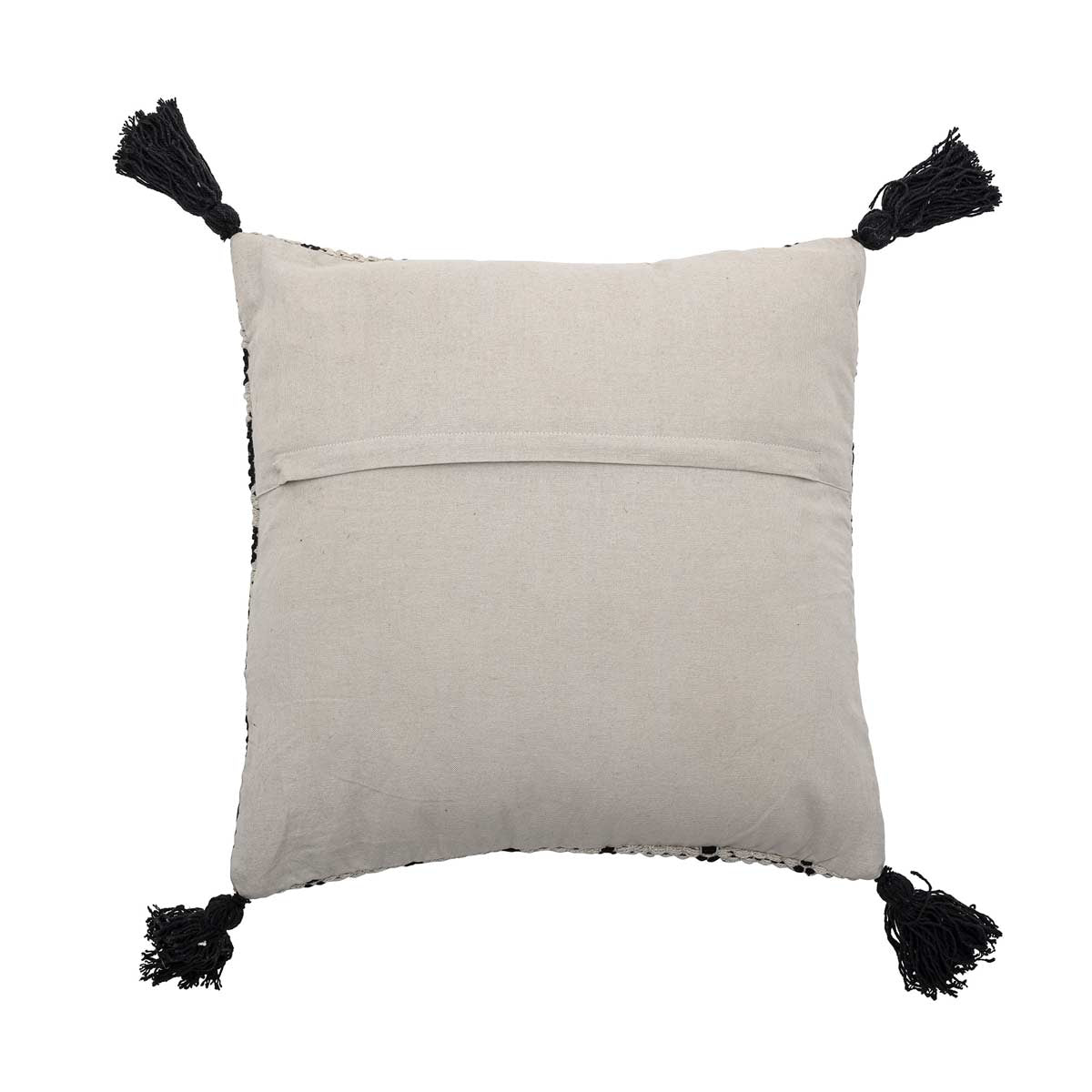 Gustaf Cuscino quadrato bianco e nero Bloomingville