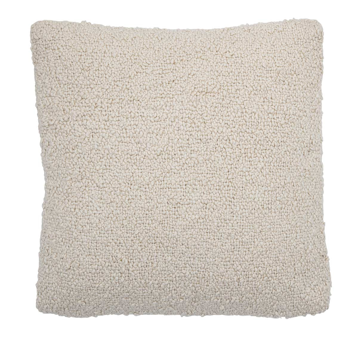 Cuscino in cotone bianco naturale, perfetto su ogni divano