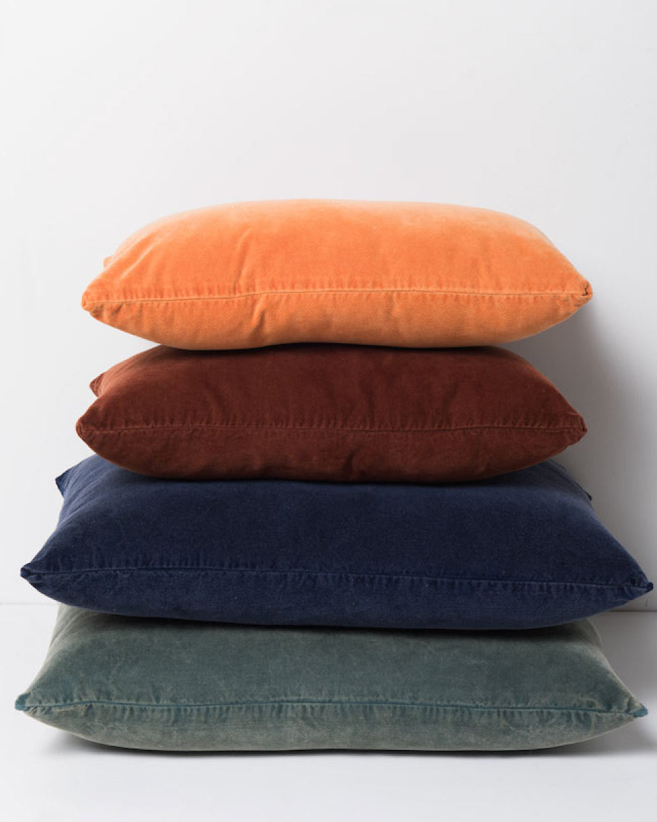 Cuscino in Velluto Arancione Desert Sun