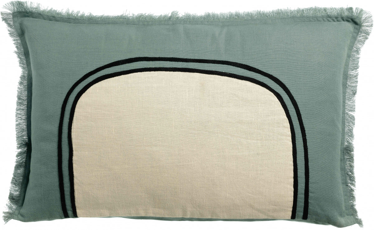 Cuscino Laly bicolore Prusse 40 X 65