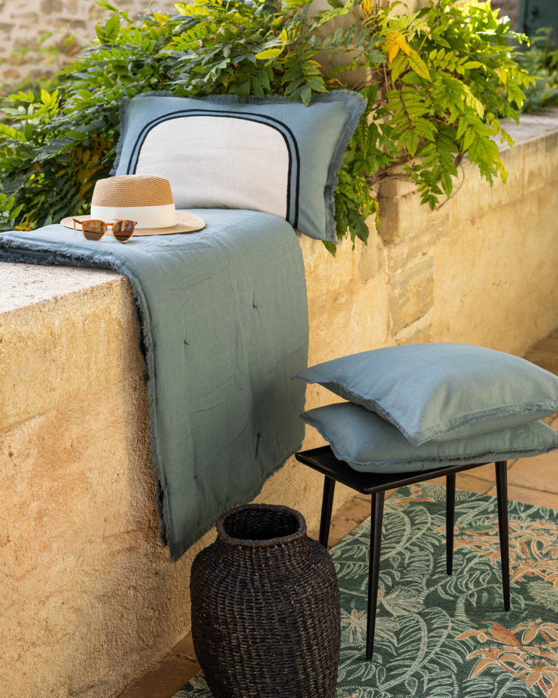 Cuscino Laly bicolore Prusse 40 X 65