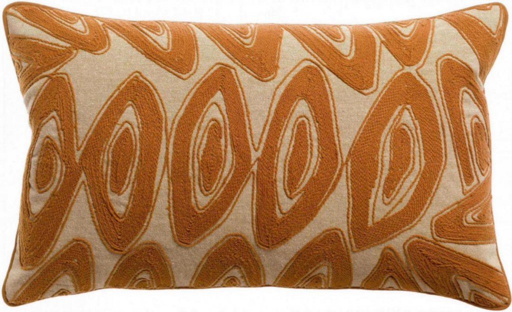 Cuscino Leya ricamato Cuivre 30 X 50