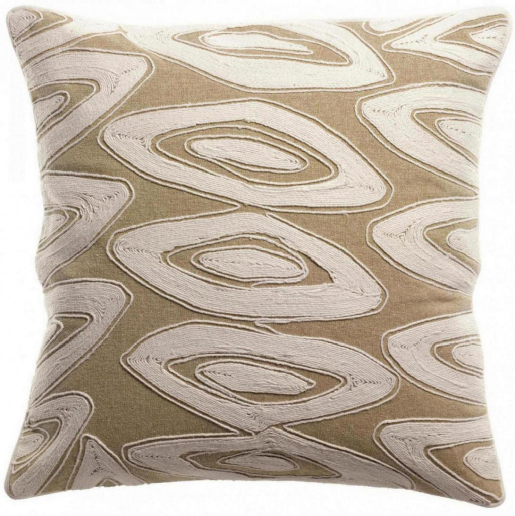 Cuscino Leya ricamato Neige 45 X 45