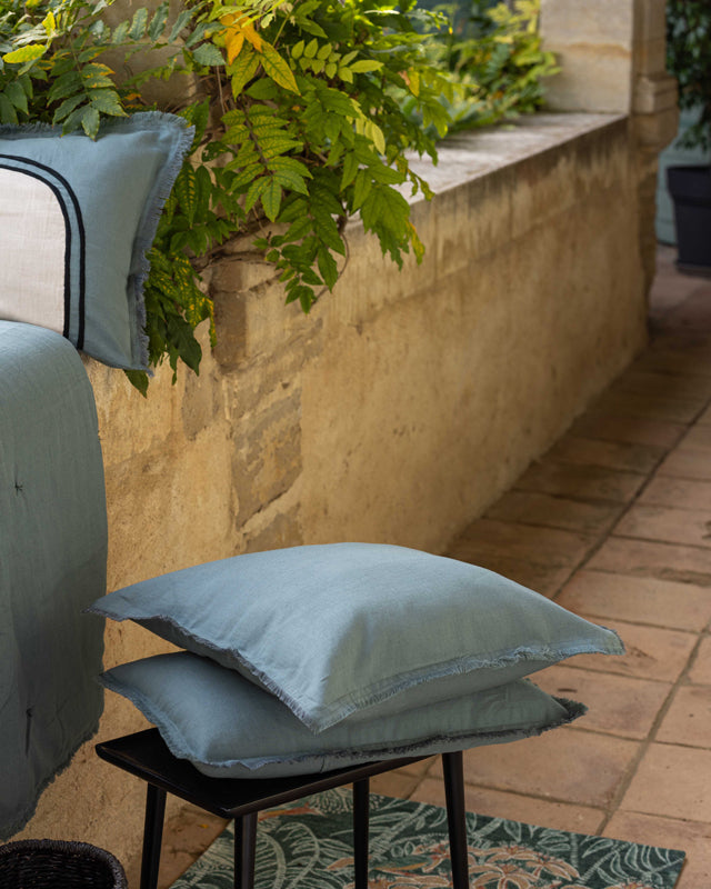 Cuscino liscio Laly Prusse 45 X 45