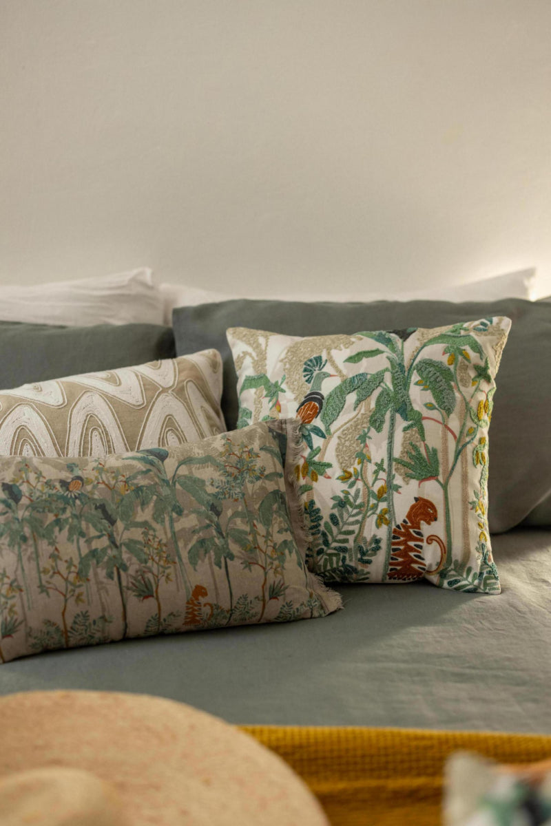 Cuscino Raja Ricamato Multico 45 X 45