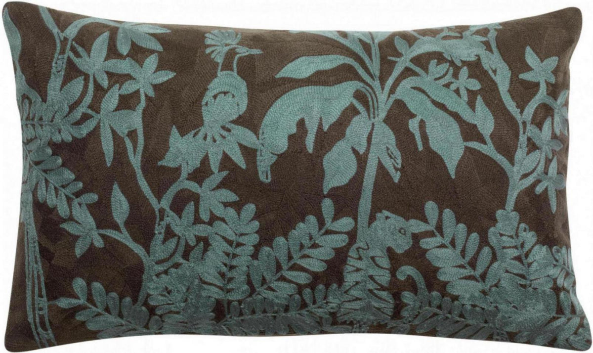 Cuscino Raki Ricamato Carbone 30 X 50