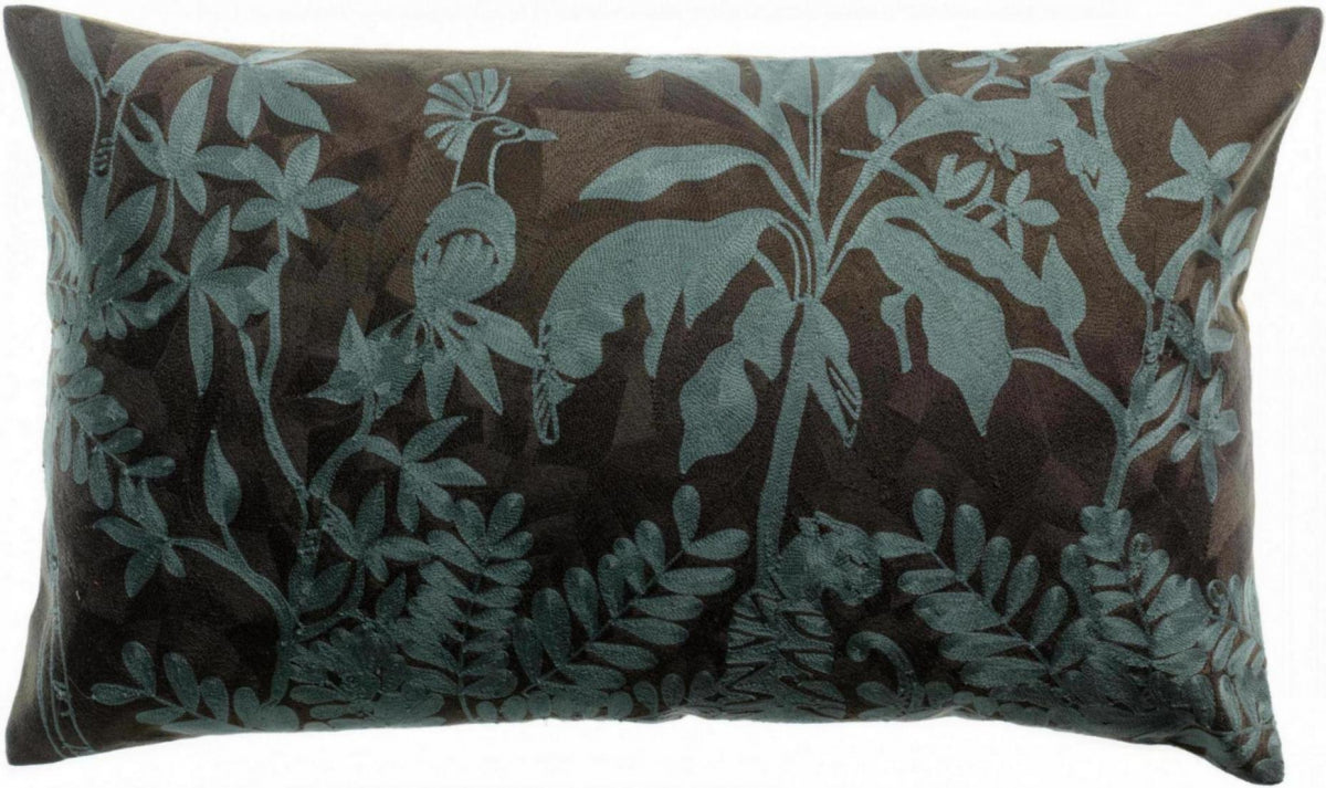 Cuscino Raki Ricamato Carbone 40 X 65