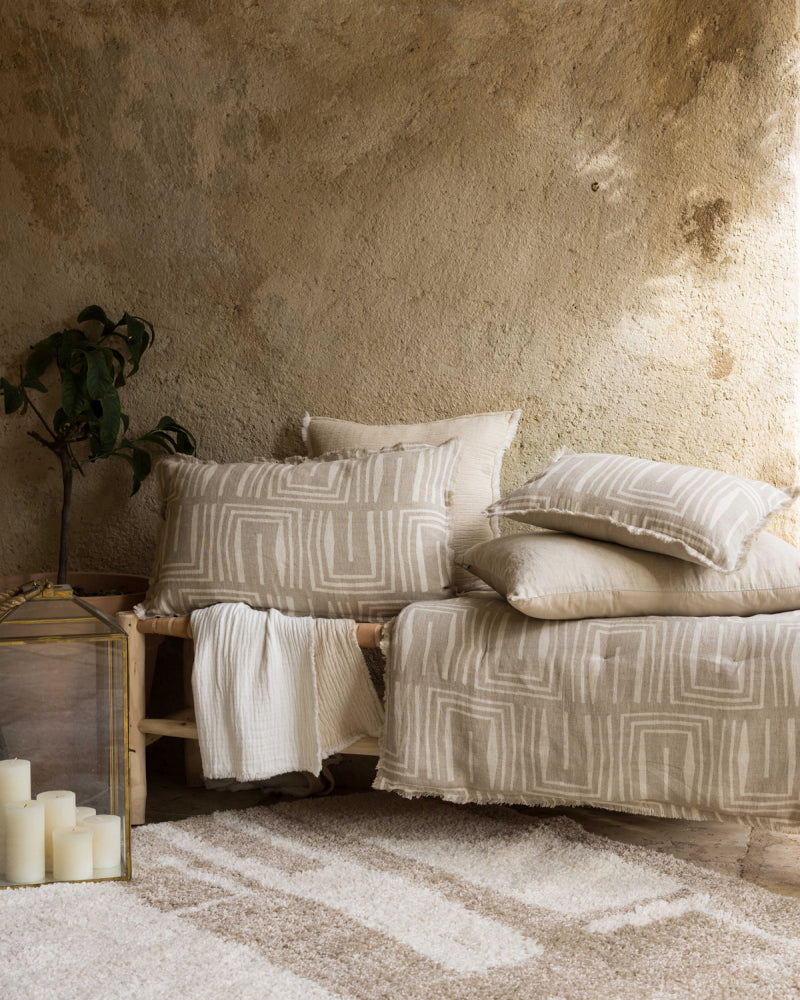 Cuscino stampato Tina Naturel 30 X 50