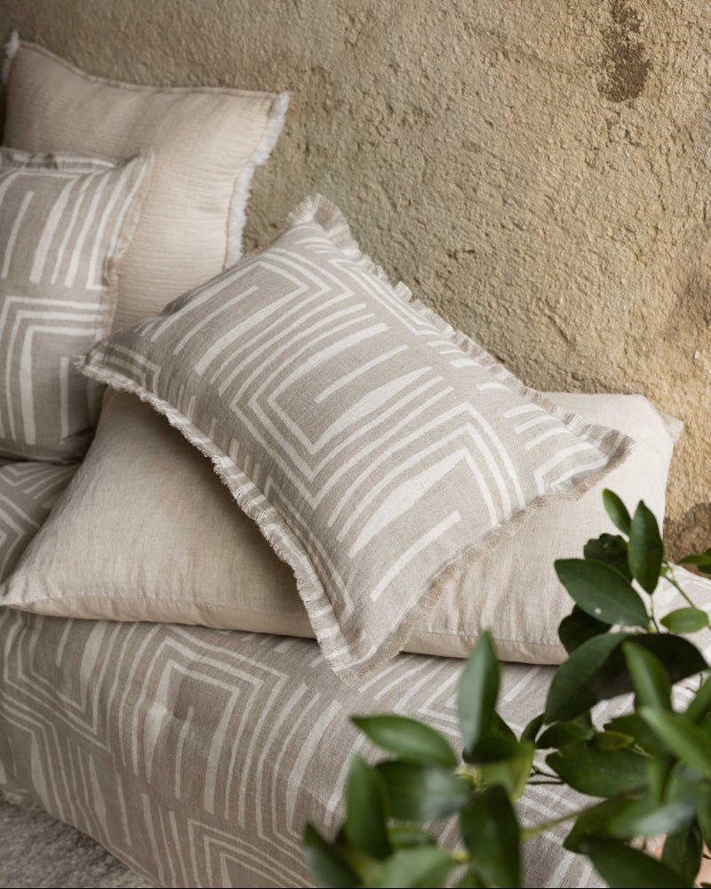 Cuscino stampato Tina Naturel 30 X 50
