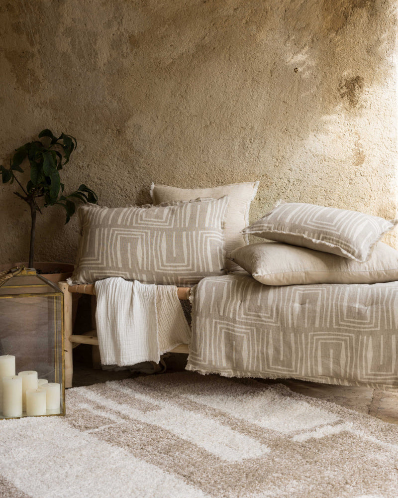 Cuscino stampato Tina Naturel 40 X 65