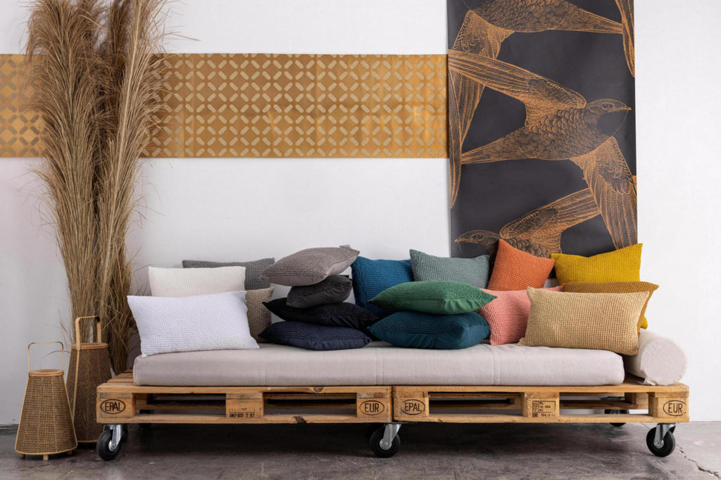 Cuscino Stonewashed Maia Sable 45 X 45