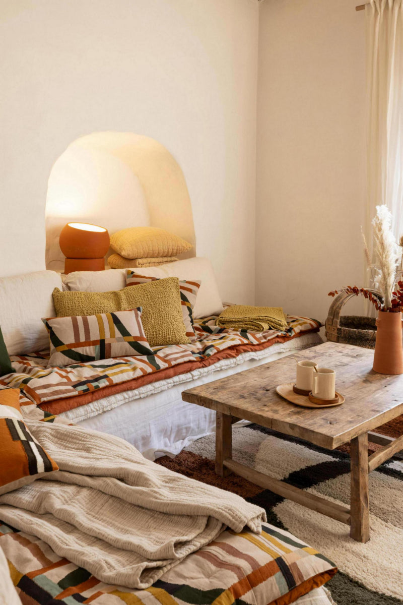 Cuscino Tana stonewashed Oro 40 X 65