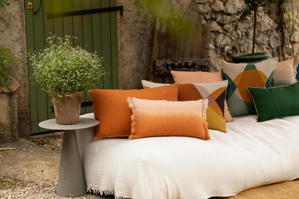 Cuscino Zeff lavato a calce Cuivre 30 X 50