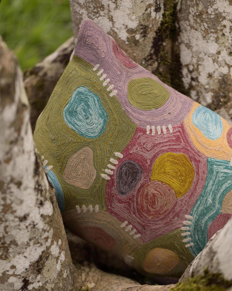 Cushion Nestor Embroidered Mineral 30 X 50