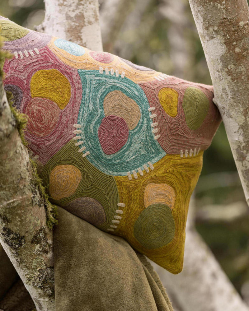 Cushion Nestor Embroidered Mineral 40 X 65