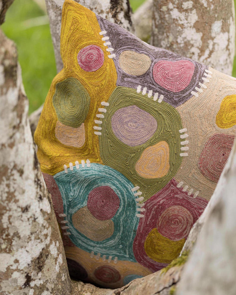 Cushion Nestor Embroidered Mineral 45 X 45