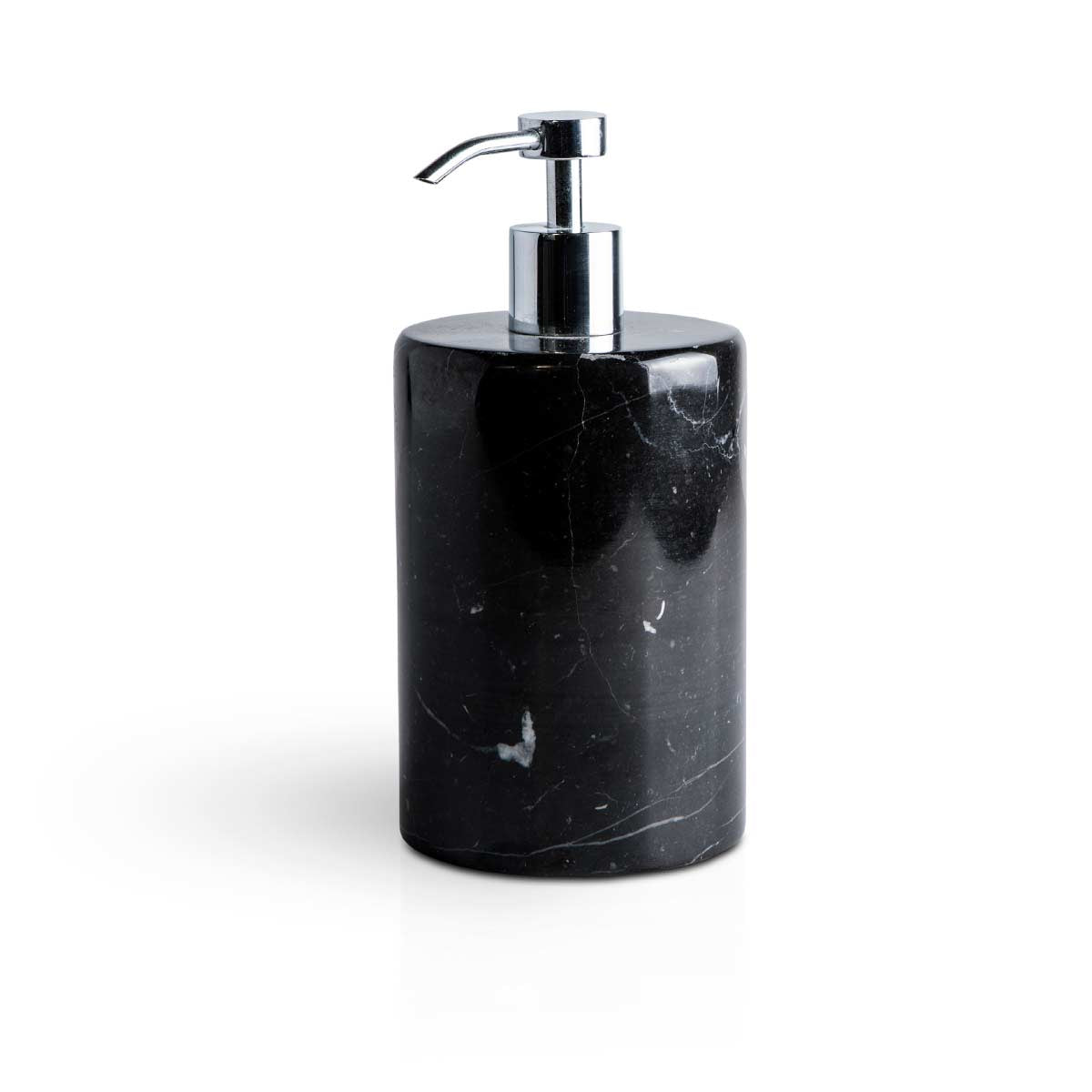 Dispenser sapone design nero in prezioso marmo