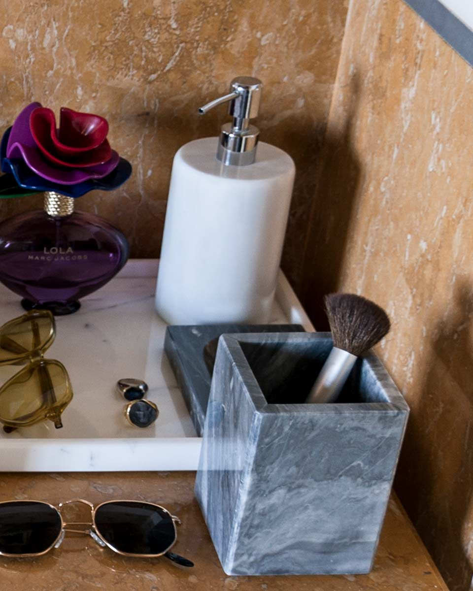 Dispenser sapone marmo