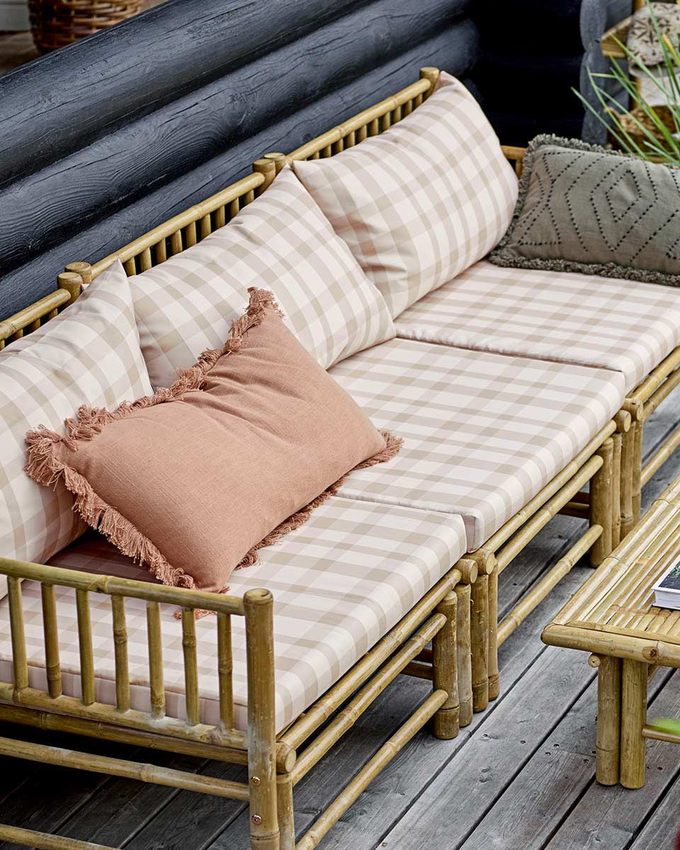 Divano modulare per esterni, angolare sinistro